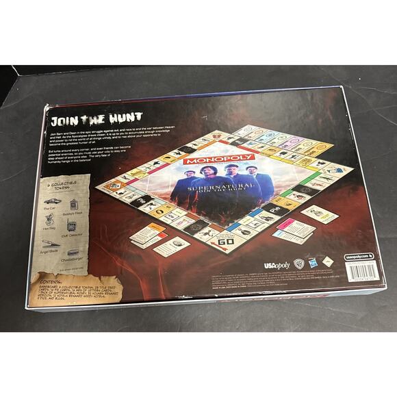 Monopoly Super Natural Join The Hunt Collectors Edition Complete Board Game 2015 - Picture 3 of 12